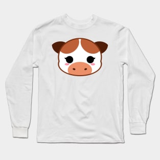 Cute Chocolate Milk Cow Long Sleeve T-Shirt